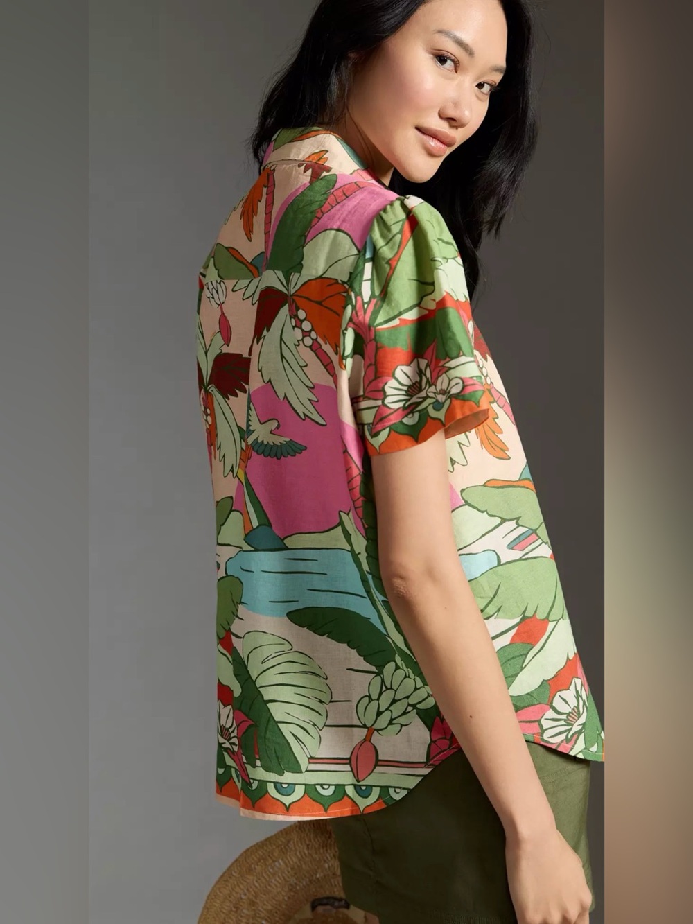 Farm Rio Surf Buttondown - Picture 3 of 7